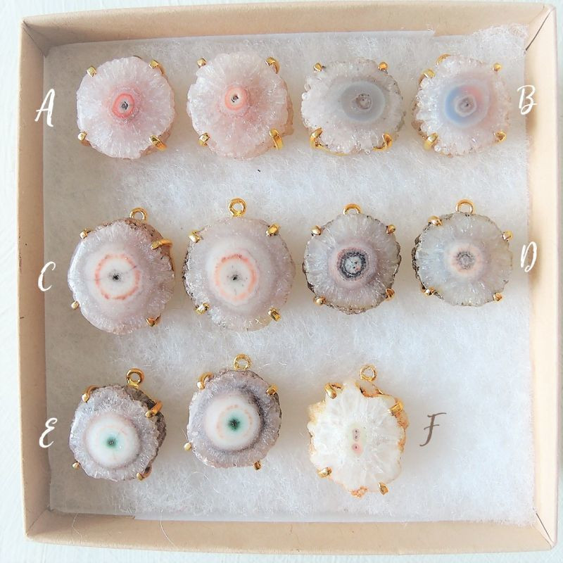 【各2点もの・SEELCT・A~F】桜風　ピンク　ソーラークォーツ　約50cm　14kgfチェーンネックレス