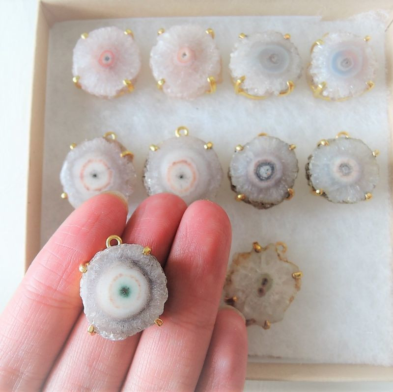 【各2点もの・SEELCT・A~F】桜風　ピンク　ソーラークォーツ　約50cm　14kgfチェーンネックレス