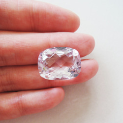 【1点もの】大粒　宝石用　ピンクアメジスト　レクタングル　ルース（穴なし） 2枚目の画像