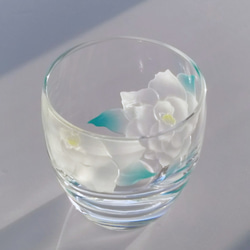 冷酒グラス/くちなしの花 3枚目の画像