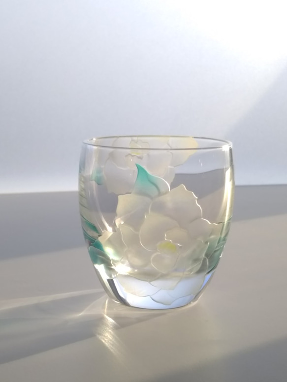 冷酒グラス/くちなしの花 5枚目の画像