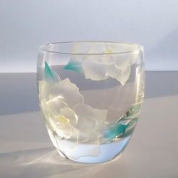 冷酒グラス/くちなしの花 1枚目の画像