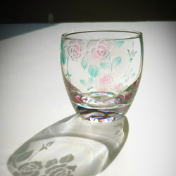 冷酒グラス/ 薔薇《ピンク》 2枚目の画像