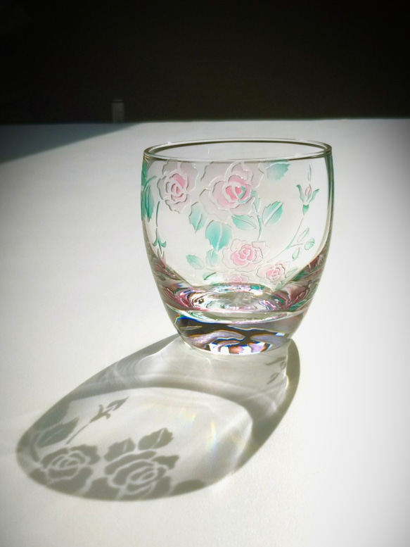 冷酒グラス/ 薔薇《ピンク》 2枚目の画像