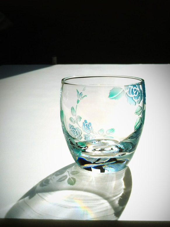 冷酒グラス/ 薔薇《ブルー》 7枚目の画像