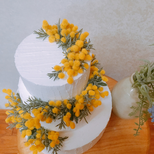 期間限定sale☆dummy cake -mimosa- ダミーケーキ-ミモザ
