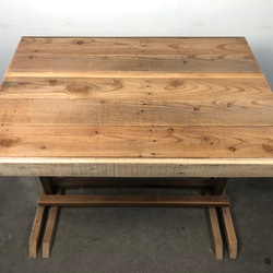 懷舊復古老木桌餐桌古道具鄉村手工藝 深63.5 寬90 高74.1cm 第6張的照片