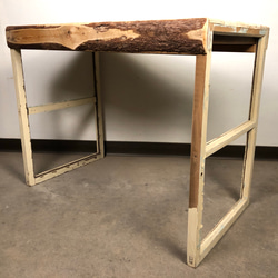 實木桌書桌餐桌拚接懷舊復古道具 深58寬99.7 高78.8cm 第2張的照片