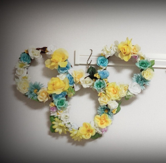 ミッキーミニーのフラワーリース その他オーダーメイド halllu 通販