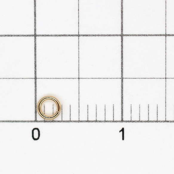 14KGF製 丸カン 線径0.5mm外径2.8mm 20ヶ 02COP05028GFP 2枚目の画像