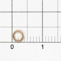 14KGF 丸カン 線径0.64mm外径3.8mm 10ｹ 02COP06438GFP 2枚目の画像
