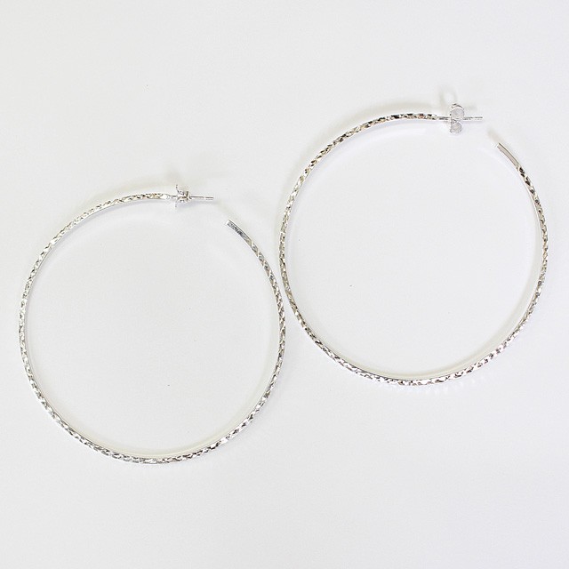 SV925製 フープピアス  スターリングシルバー 銀 1ペア 0020226SVE  北欧産業㈱