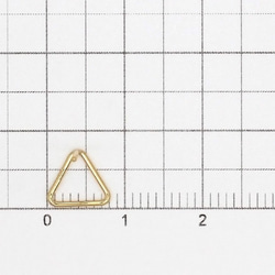 14KGF ピアス トライアングル（小） 1ペア 02C0114GFE　北欧産業㈱ 2枚目の画像