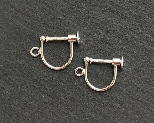 SV925 イヤリングパーツ ネジ式カン付 1ペア 0010906SVE 金具