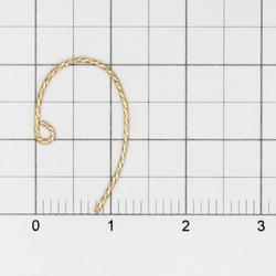 14KGF ピアスフック スパークル 1ペア 02C0015GFE 5枚目の画像