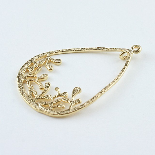 ドロップリーフチャーム カン付 ゴールドカラー 1ヶ GPP-950 チャーム