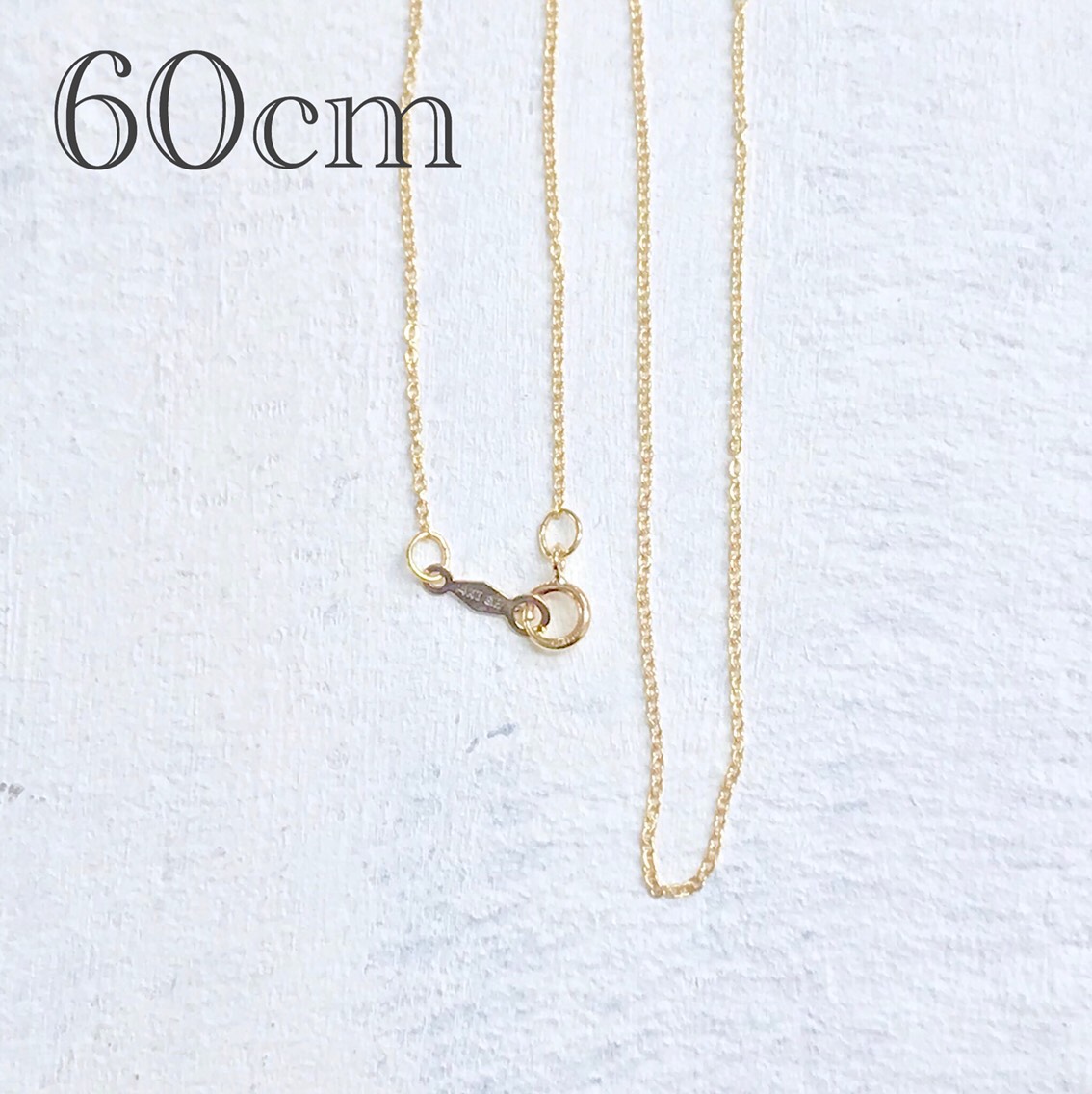 14KGF【60cm】平あずきネックレスチェーン 1本 086000260GFNT