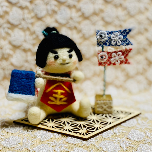 大きい割引 羊毛フェルト 金太郎 五月人形・こいのぼり youmoutikutik 通販 羊毛フェルト