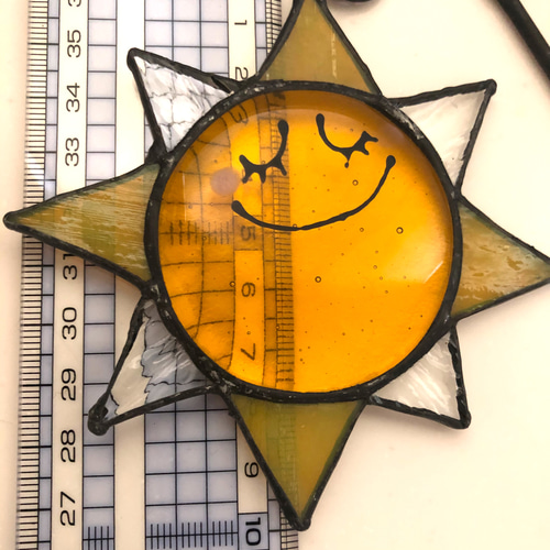 ガーデンピック 太陽 ステンドグラス その他雑貨 Kobito-glass