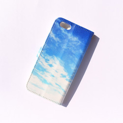 青空と紙飛行機iPhone用手帳型ケース 3枚目の画像