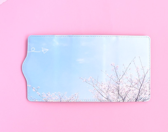 青空と桜と紙飛行機のキーケース 4枚目の画像