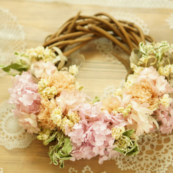 pink　pink　wreath 1枚目の画像