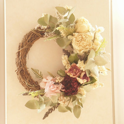 芍薬のspring　wreath　 1枚目の画像