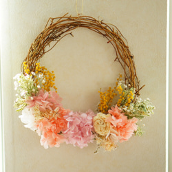 pink　wreath　 1枚目の画像