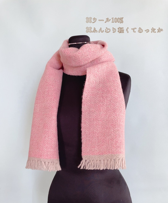rurumu スヌードマフラー/ピンク rurumu スヌードマフラー/ピンク