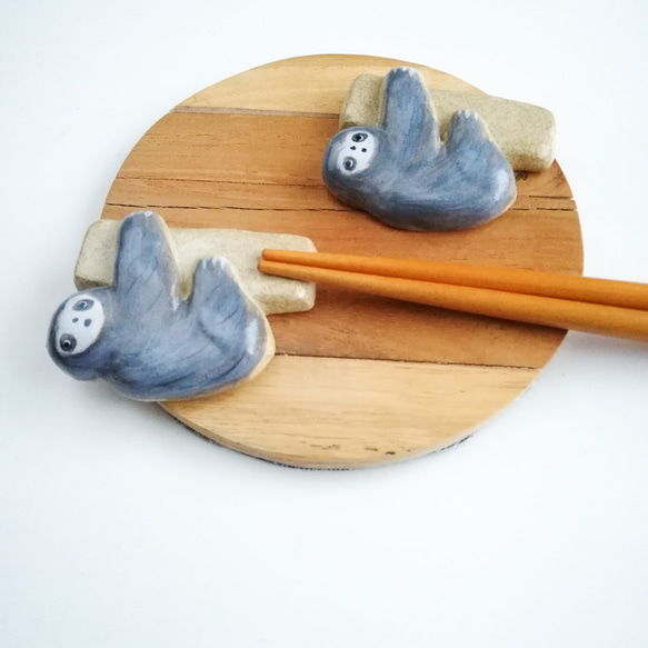 ナマケモノ　 箸置きセット 4枚目の画像