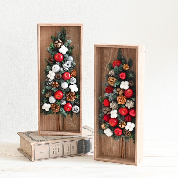 人気No.1】壁に掛けられるウッドフレームクリスマスツリー