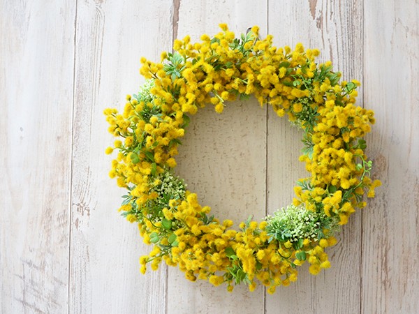 ミモザリース　直径約24cm