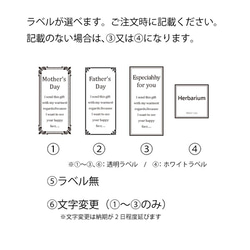 父の日に♡ハーバリウム【ピンクペッパーベリー＆ポアプランツ】／スクエア 5枚目の画像