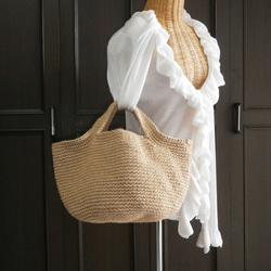 ♥️手編み♥️麻紐バッグ♥️春夏バッグ♥️カゴバッグ♥️ ♥️手編み♥️麻紐バッグ♥️麻紐ニットバッグ♥️いちごバッグ