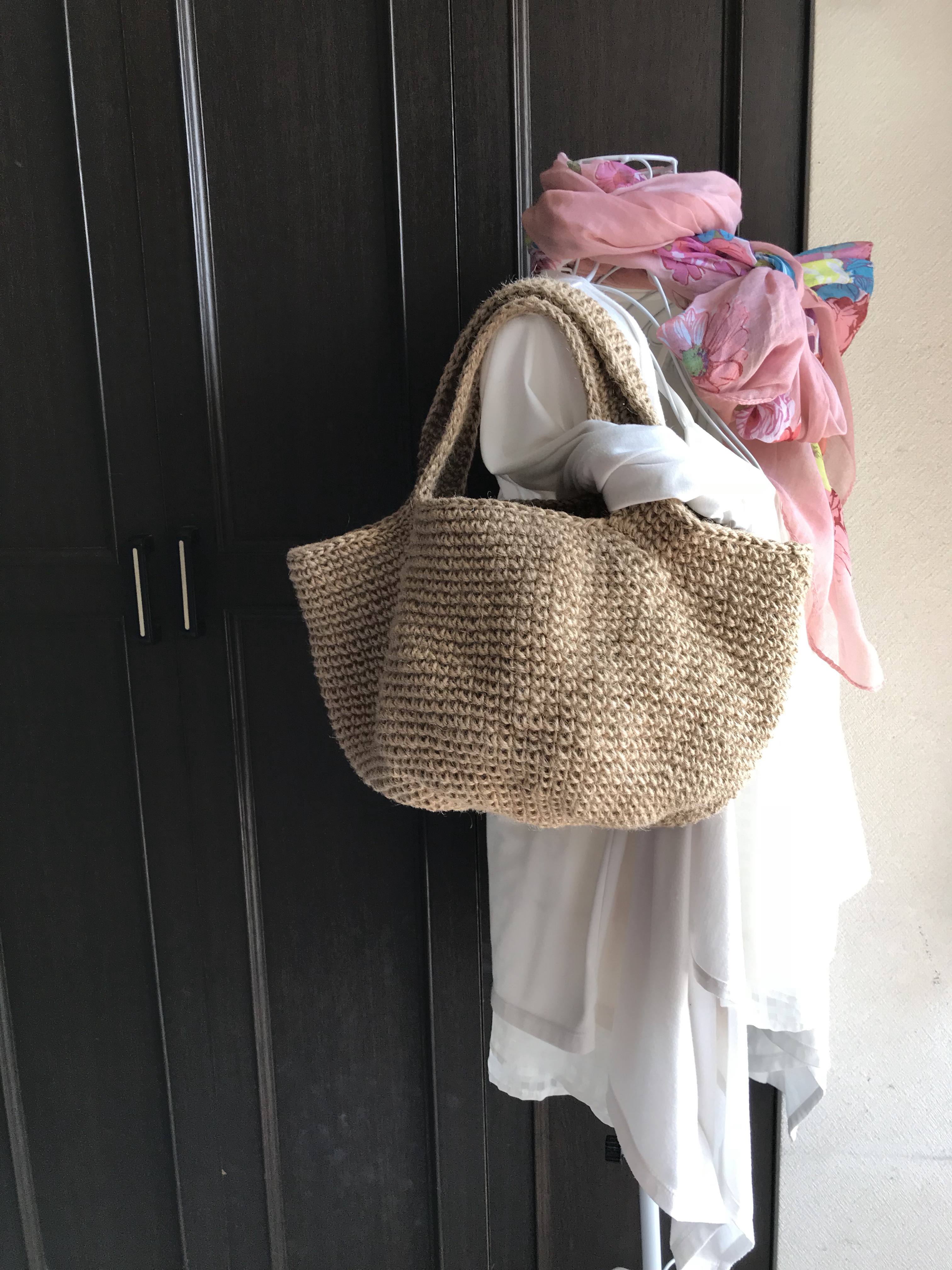 ＊受注制作＊マルシェバッグ＊麻ひもバッグ＊肩掛けバッグ＊かごバッグ＊