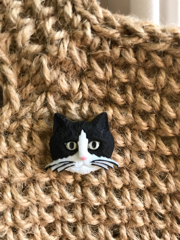 ＊数量限定＊受注制作＊黒ねこ＊マルシェバッグ＊麻ひもバッグ＊かごバッグ＊ 2枚目の画像