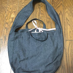 肩凝り軽減バッグ★ 2way☆たっぷり☆楽ちん大きな ま〜るいbag 3枚目の画像