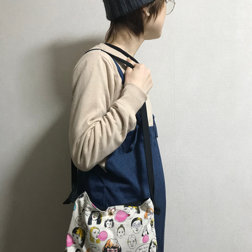 4wayで使える オシャレな人とボーダーのサコッシュ