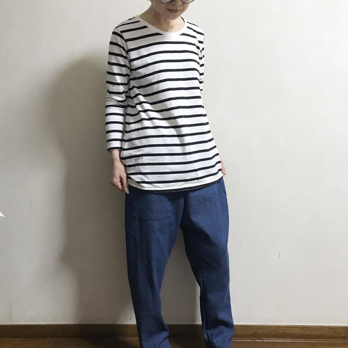 コットンリネンで作った昔もんぺ ぶどつ ゆったり リラックスパンツ コットンリネンで作った昔もんぺ ぶどつ ゆったり リラックス