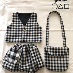 お出かけに❤️お洋服とお揃いで使える子供ポシェット❤️ 1枚目の画像