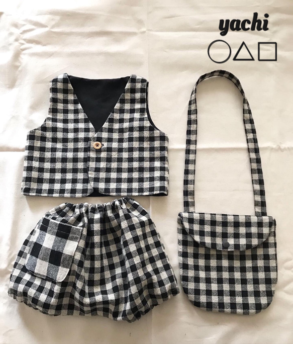 お出かけに❤️お洋服とお揃いで使える子供ポシェット❤️ 1枚目の画像