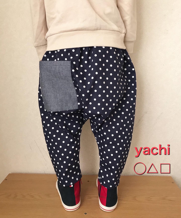 72▢萌 MOYURU ドット柄レーヨンサルエルパンツ TS0609-10