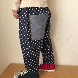 やっぱり可愛い　ドット柄のサルエルパンツ❤︎ 3枚目の画像