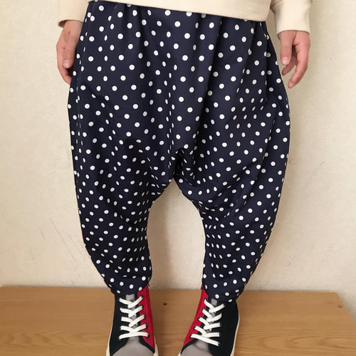 やっぱり可愛い ドット柄のサルエルパンツ❤︎ 子供服 yachi