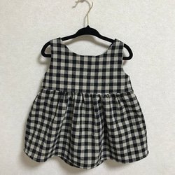 cotton linenのバックリボンのチュニック 3枚目の画像