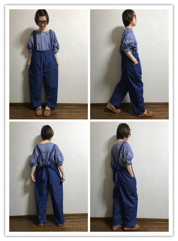 新作⭐️yachi original 締めつけゼロ‼️soft denim サロペット 2枚目の画像