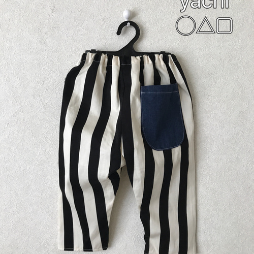 3WAY】ゆったりサロペット モノクロストライプ ベビー服 neko333 通販