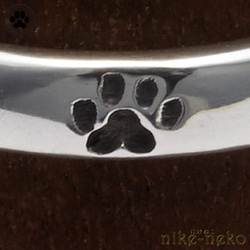 貓鼓圈（足跡）/材質：silver925 第4張的照片