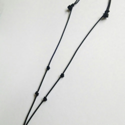 組紐のネックレス　黒 3枚目の画像