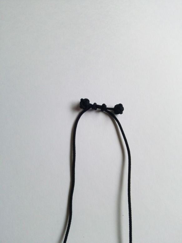 組紐のネックレス　黒 4枚目の画像